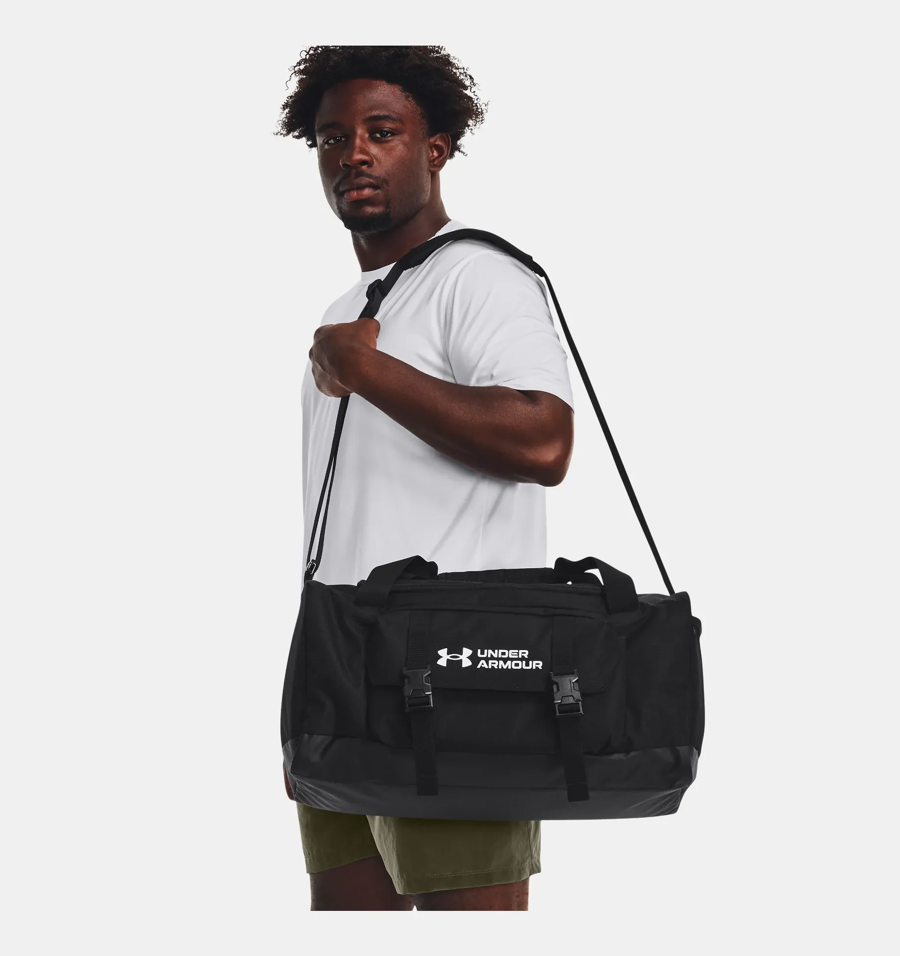Under Armour UA Triumph Small Duffle Bag - Black / White