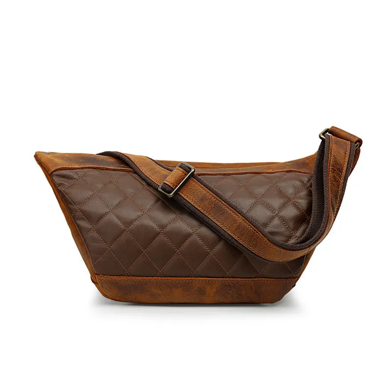 Unisex Leather Waist Bag for Travel and Casual Outings