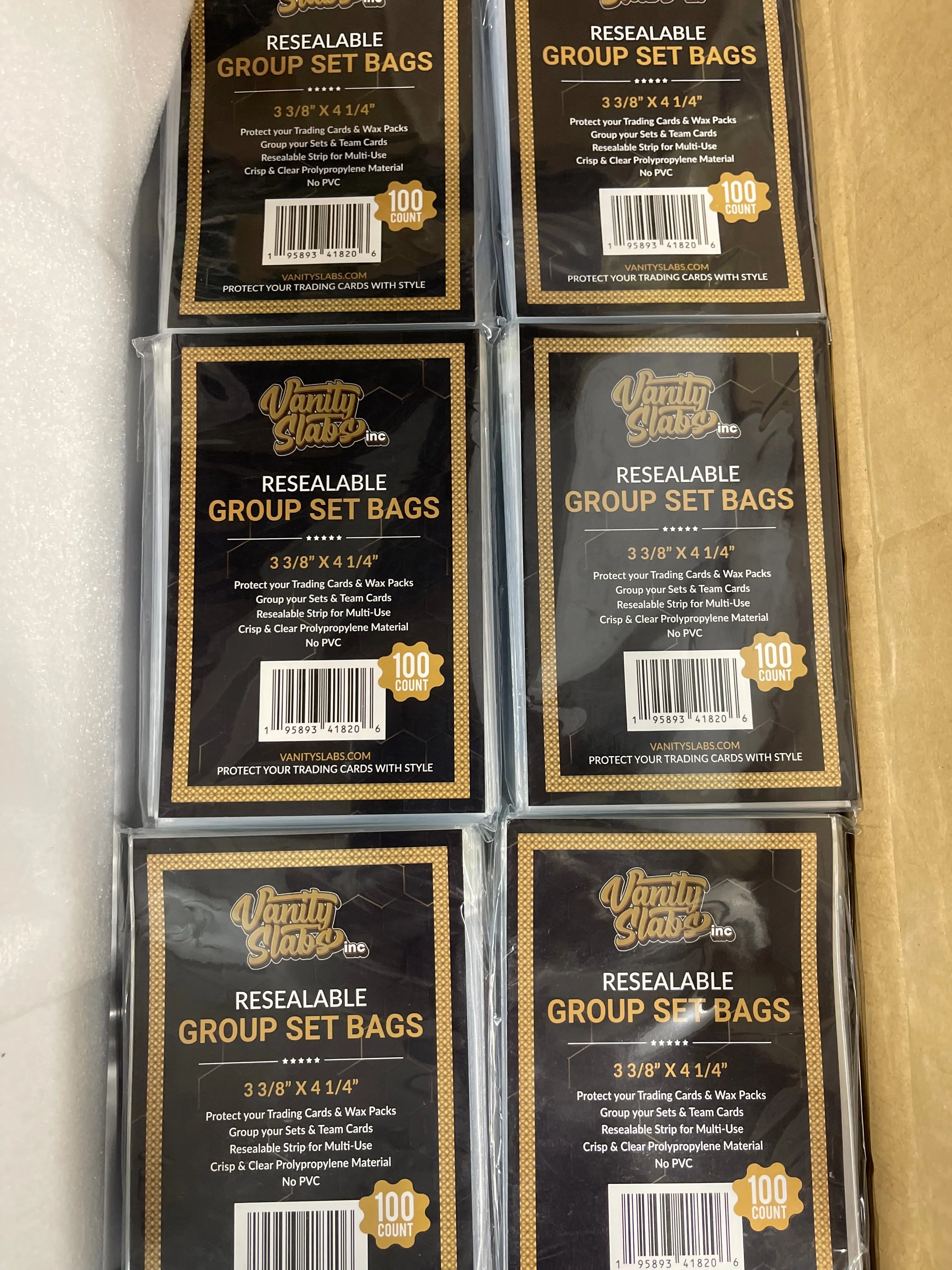 Vanity Slabs Resealable Group Set Bags 1000 Count (10 Packs)