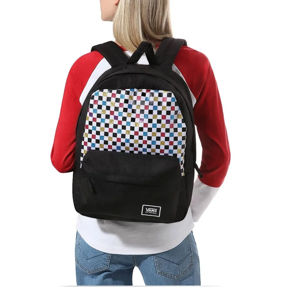 Vans Womens Glitter Check Realm Backpack