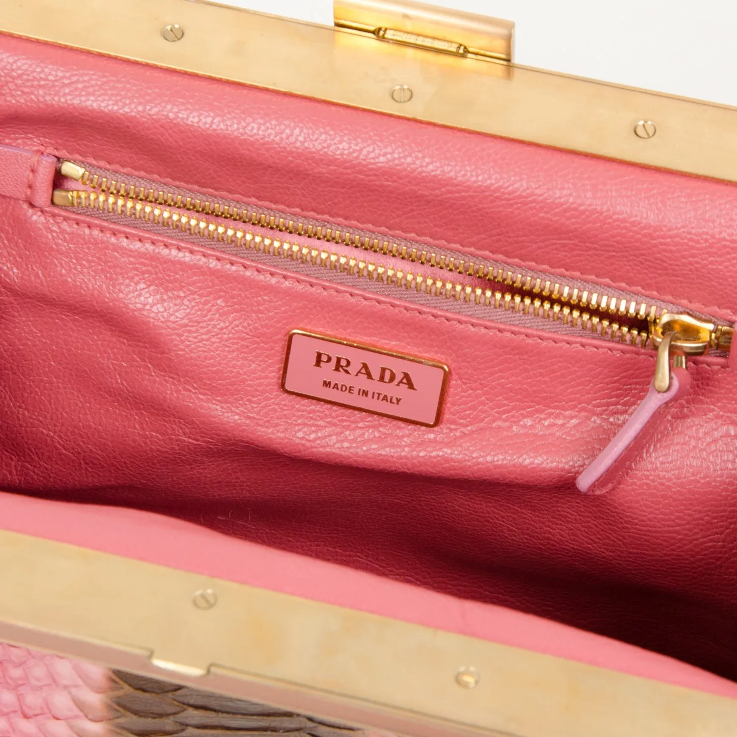 Vintage 2004 Pink Snakeskin Bag