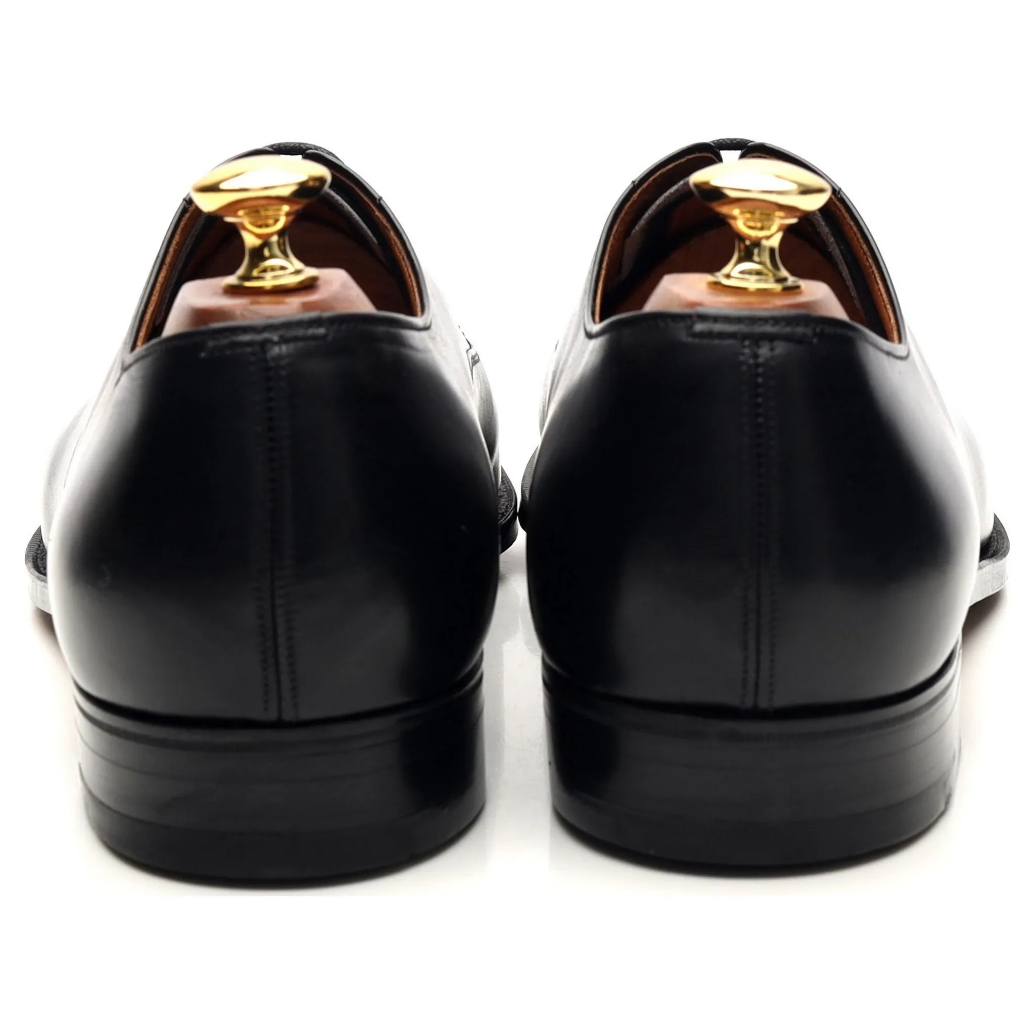 Vintage 'Consul' Black Leather Oxford UK 9.5 D