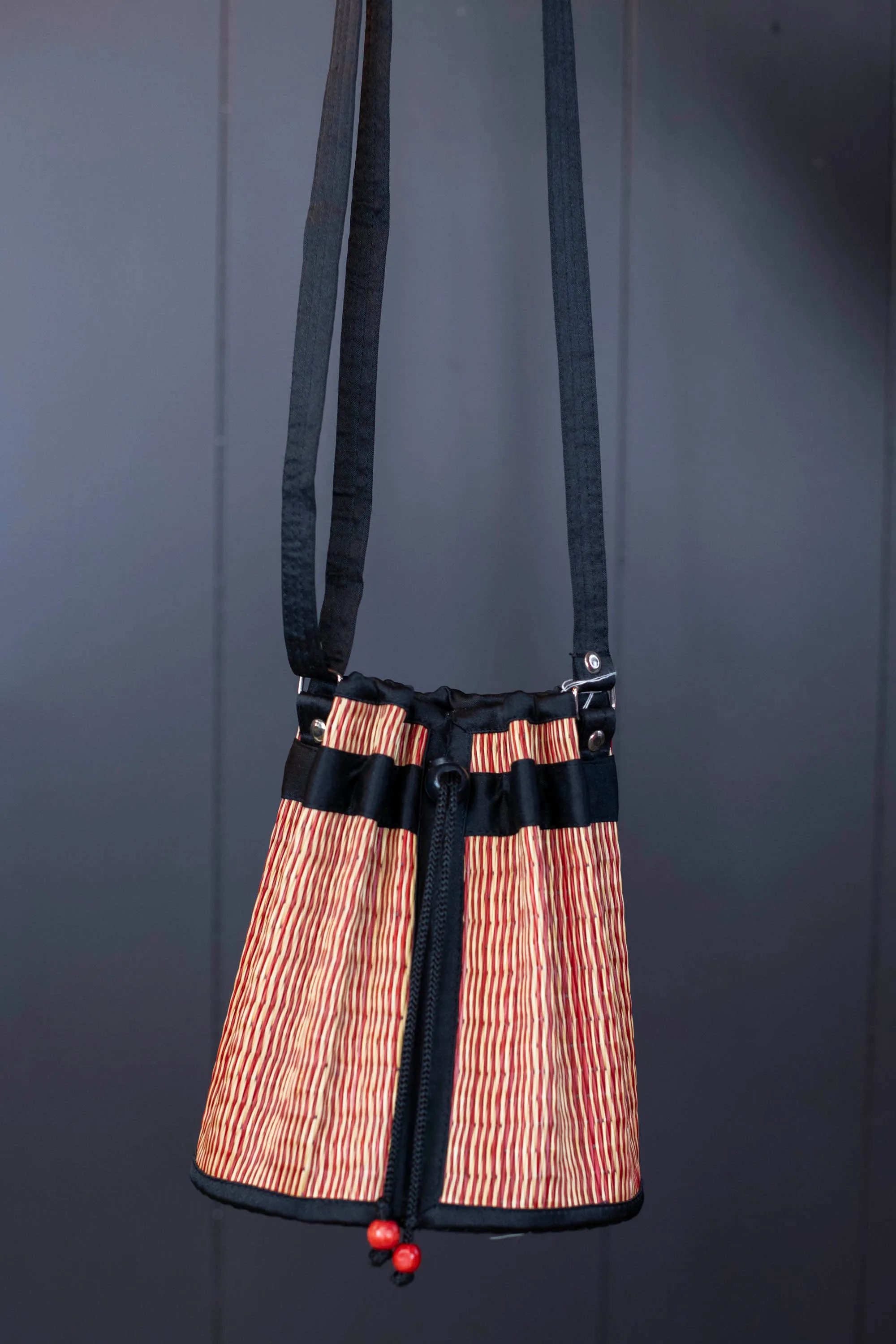 Vintage Drawstring Bucket Bag