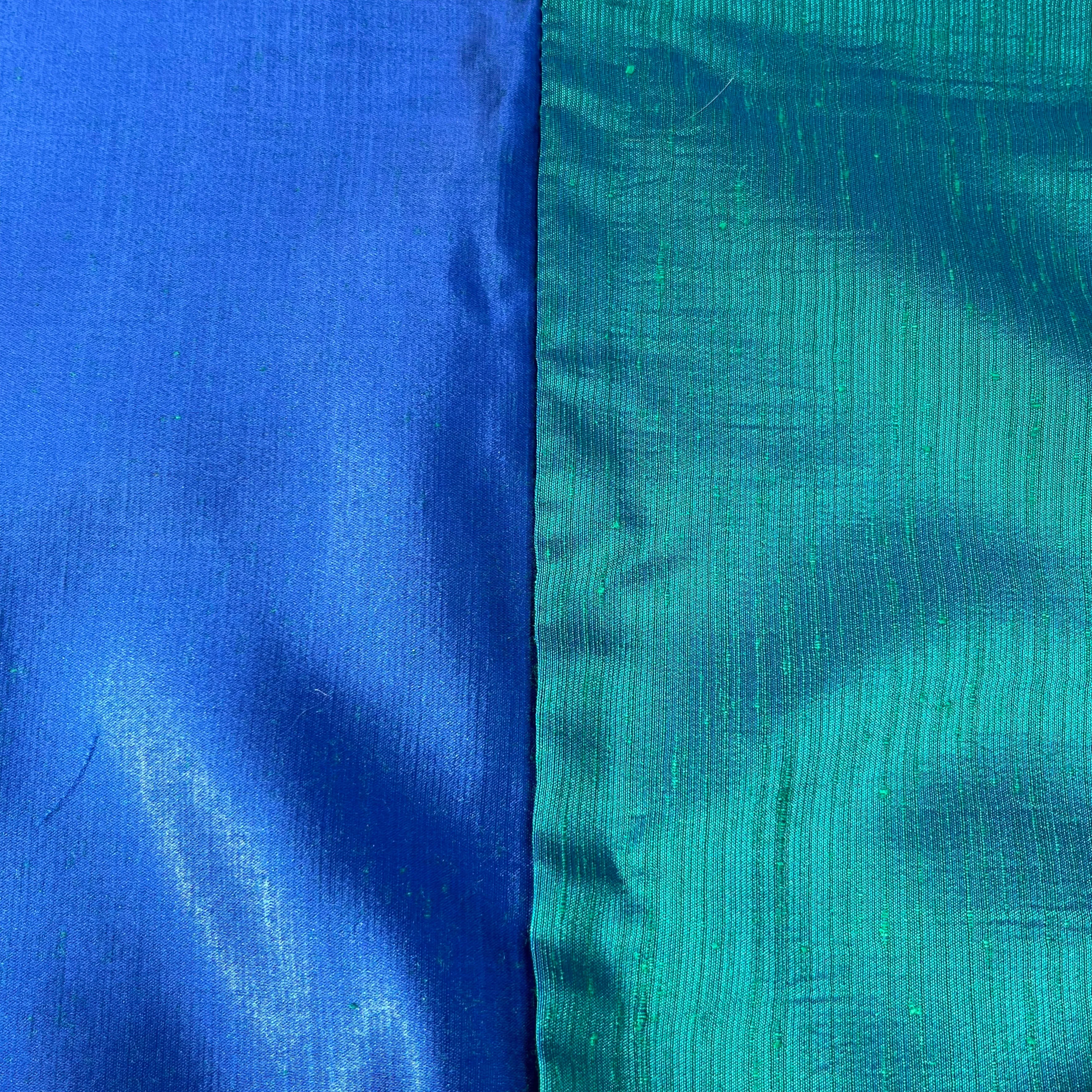 Vintage IKEA BAG - blue circles and green floral