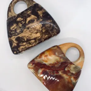 Vintage Mid-Century Marbled Lucite Mini Bag