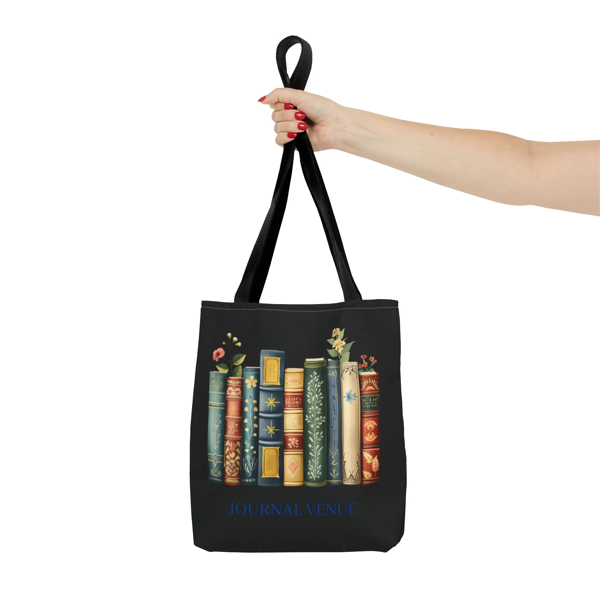 Vintage-Style Bookiworm Tote Bag