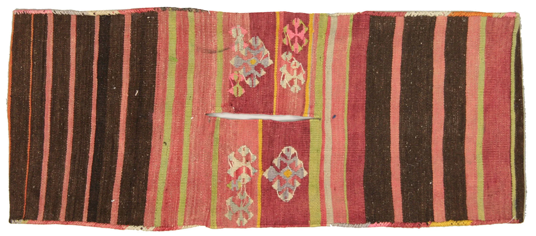 Vintage Turkish Kilim Saddle Bag - 1'6" x 3'7"