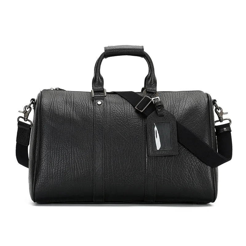 Vintage Waterproof Genuine Leather Travel Duffel Bag