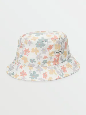 Volcom Girls Little Groovy Bucket Hat - Star White