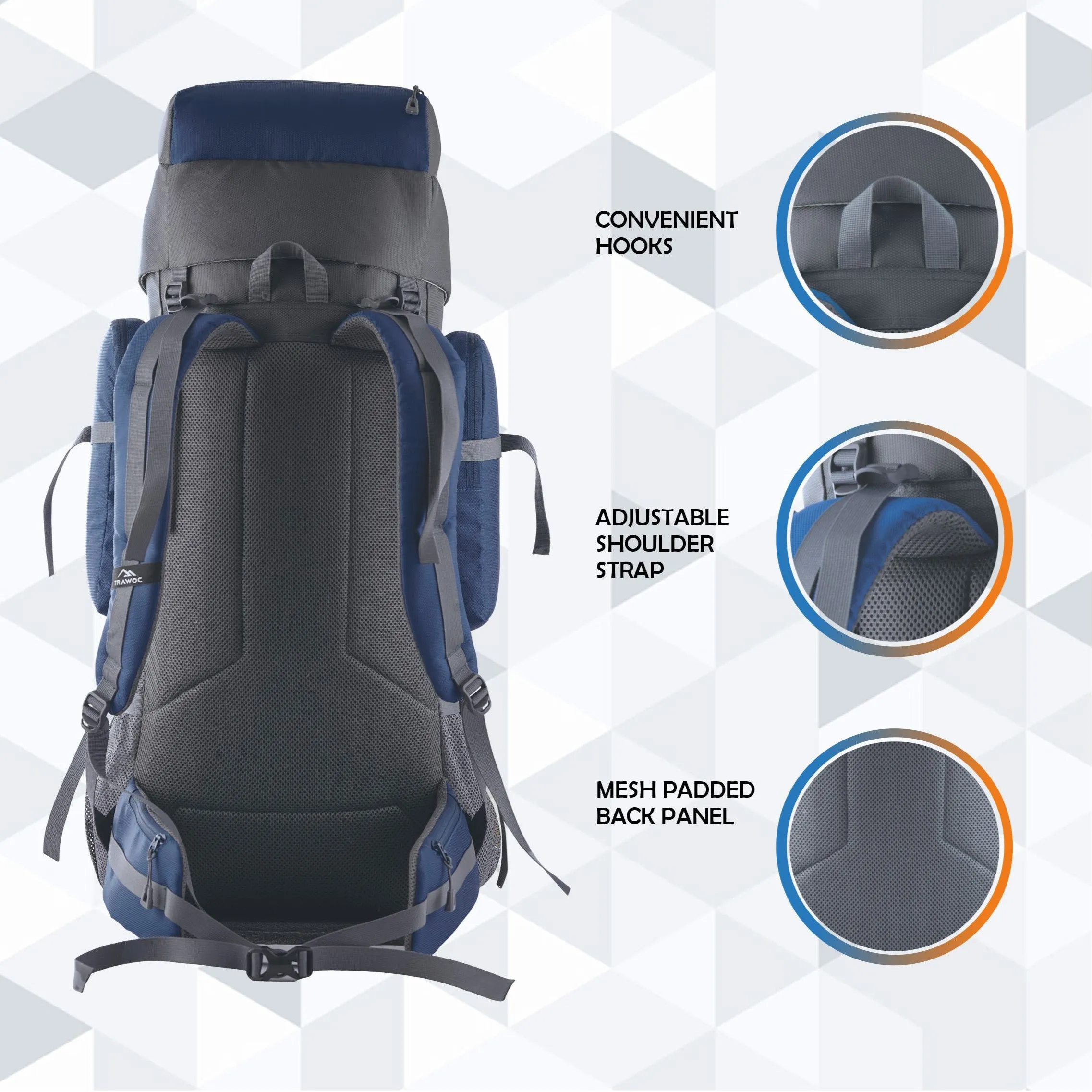 VORTEX-60 Rucksack - Navyblue