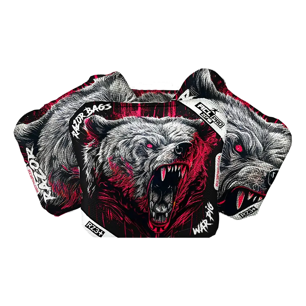War Pig | Grizzly Black Series | ACL PRO Razor Cornhole Bags