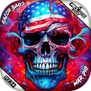 War Pig | Skull Merica | ACL PRO Razor Cornhole Bags