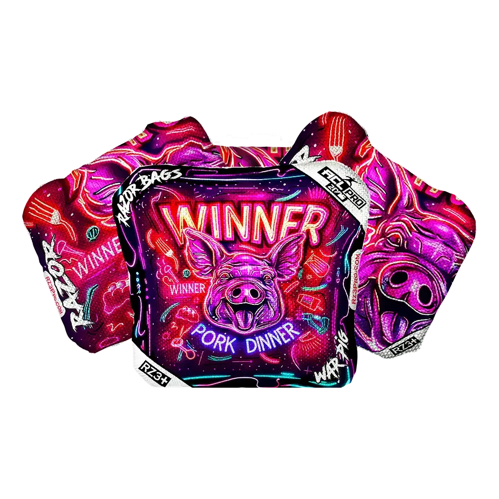 War Pig | Winner Dinner | ACL PRO Razor Cornhole Bags
