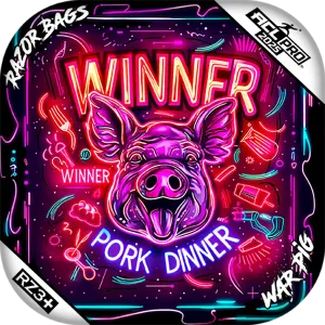 War Pig | Winner Dinner | ACL PRO Razor Cornhole Bags