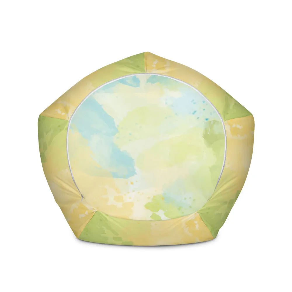 Watercolor Splash- Sustainably Made Bean Bag Chair Cover