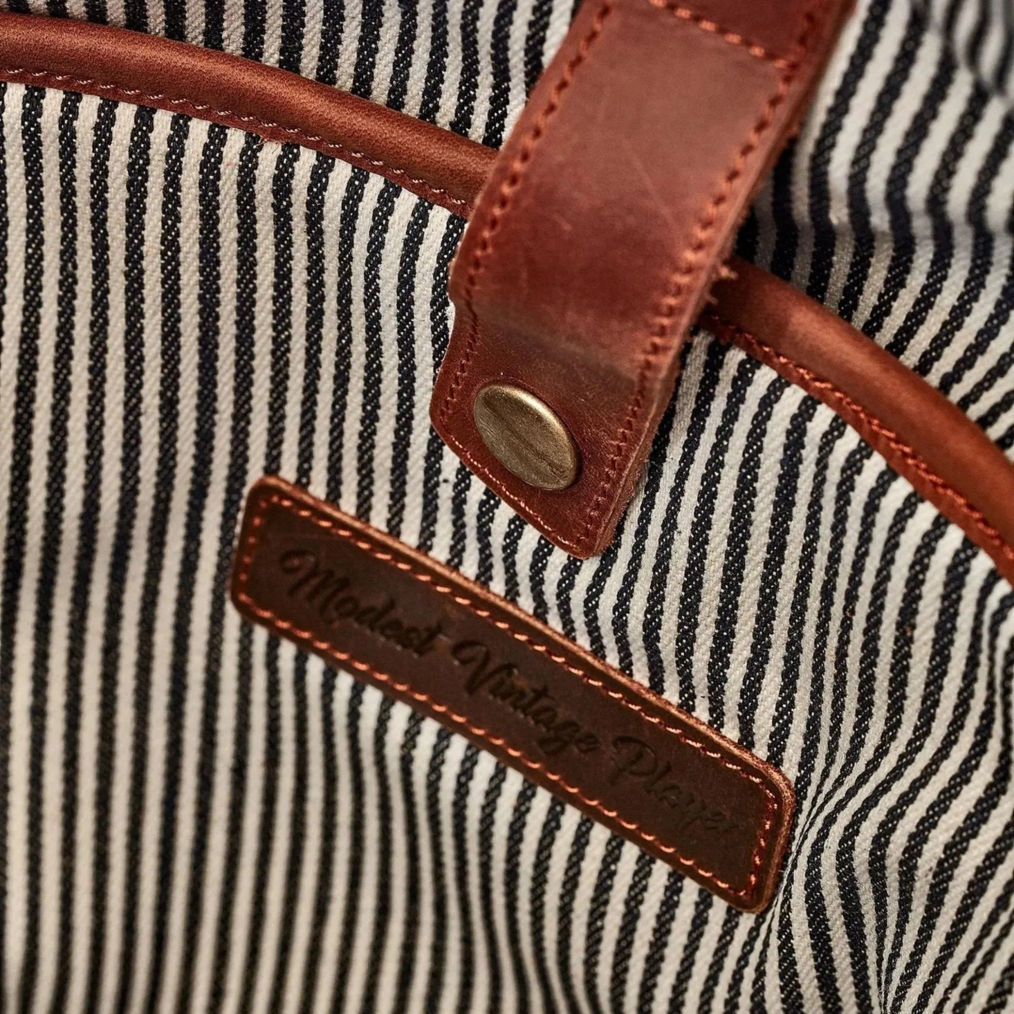 Waxed Canvas / Leather Weekender Bag - Olive