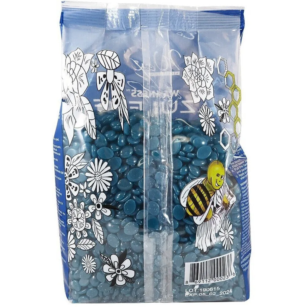 Waxness Azulene Film Hard Wax Beads - Made in Italy / 2.2 lbs. - 35.27 oz. - 1 kg. Each X 4 Bags = 8.8 Lbs