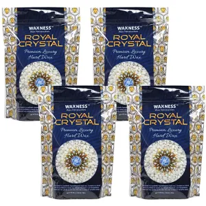 Waxness Royal Crystal Premium Luxury Hard Wax Beads - Made in Italy / 1.65 lbs. - 26.25 oz. X 4 Bags = 6.6 lbs.