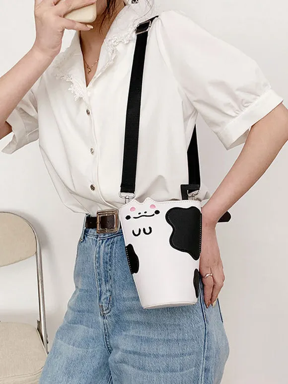 White Lolita Bag PU Leather PU Leather Cross-body Bag Lolita Accessories