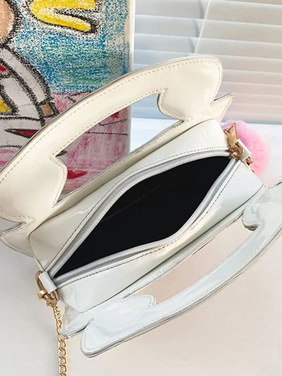White Lolita Bag PU Leather PU Leather Cross-body Bag Lolita Accessories