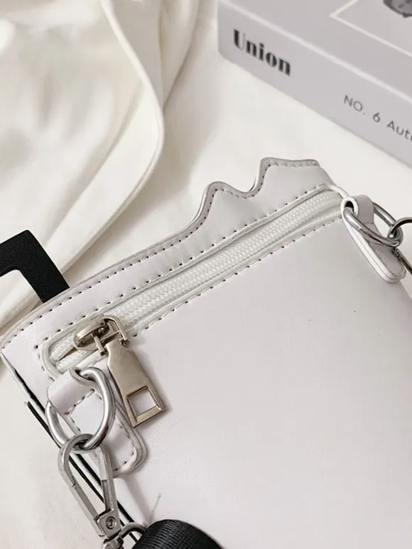 White Lolita Bag PU Leather PU Leather Cross-body Bag Lolita Accessories