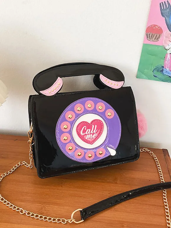 White Lolita Bag PU Leather PU Leather Cross-body Bag Lolita Accessories