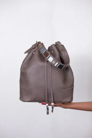 Women Leather Bucket Bag