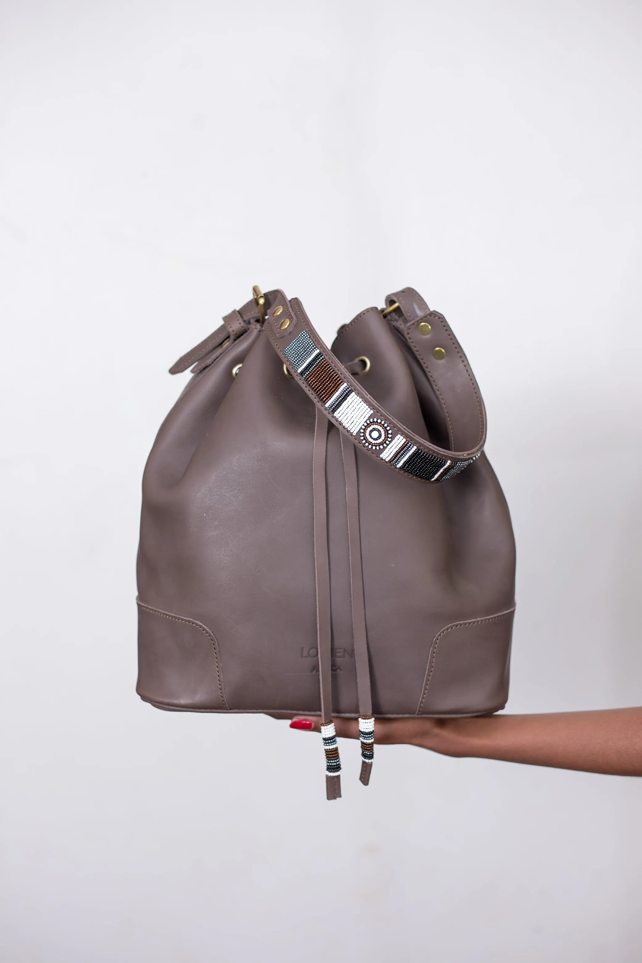 Women Leather Bucket Bag