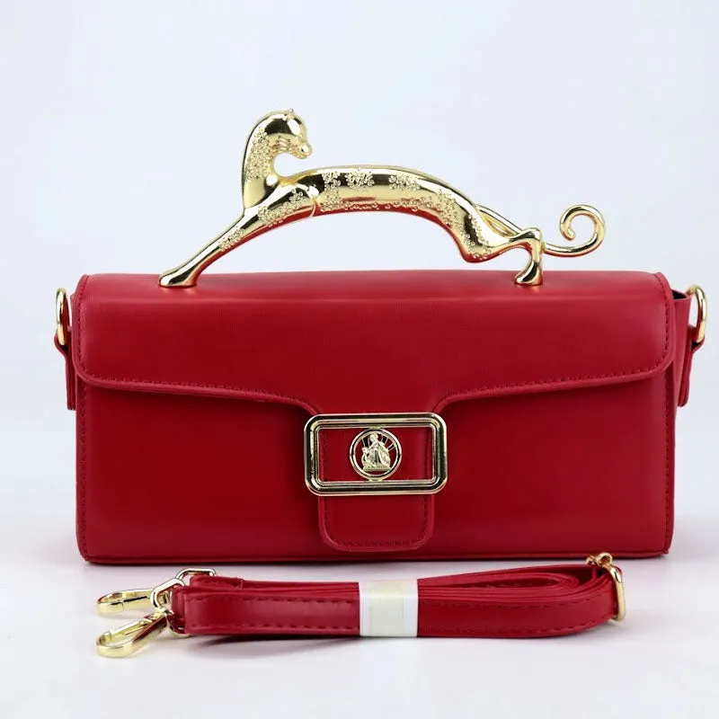 Women Luxury Tiger Handle Shoulder Party Bag  #654 #22