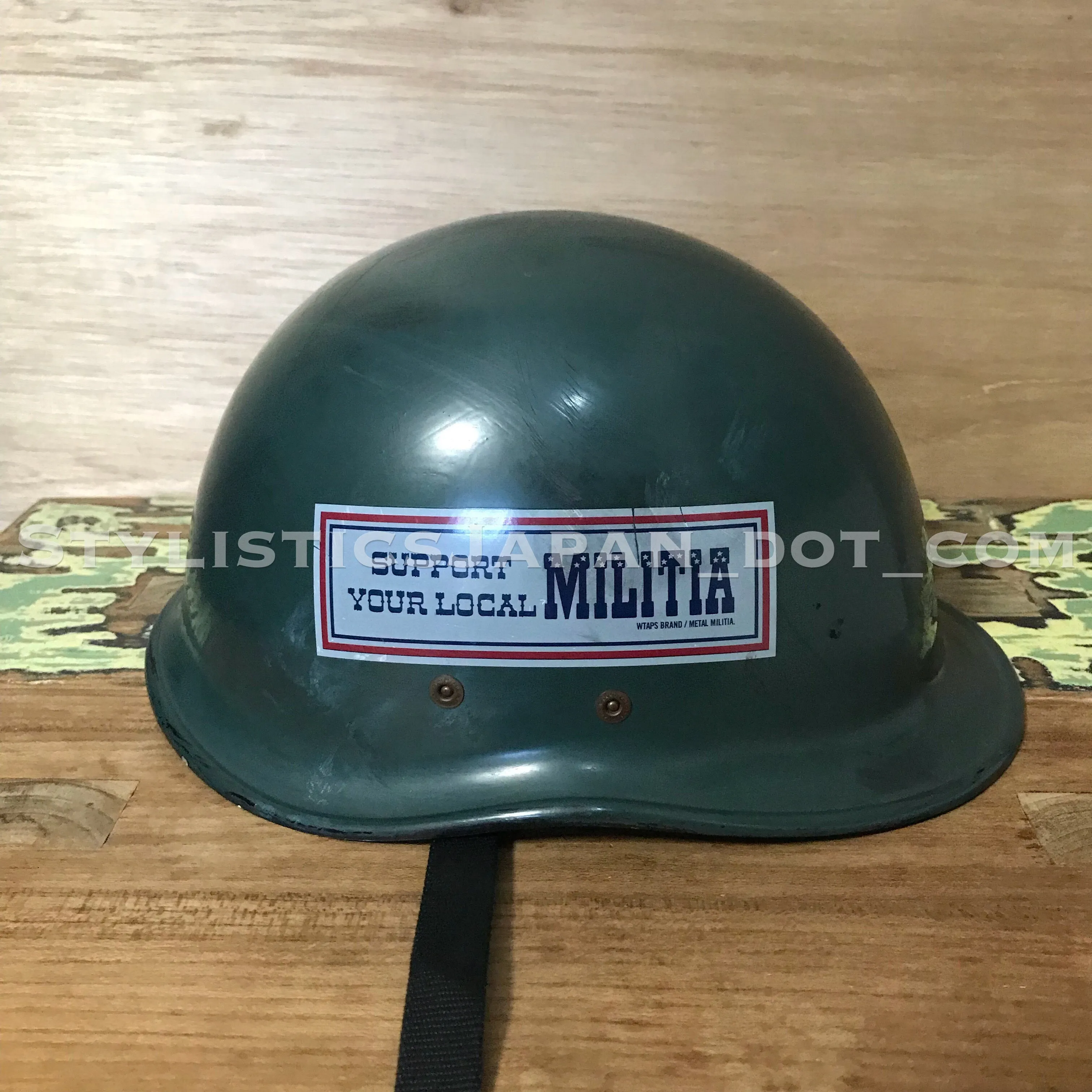 WTaps x Nuts Art Works Brain Bucket Helmet Olive