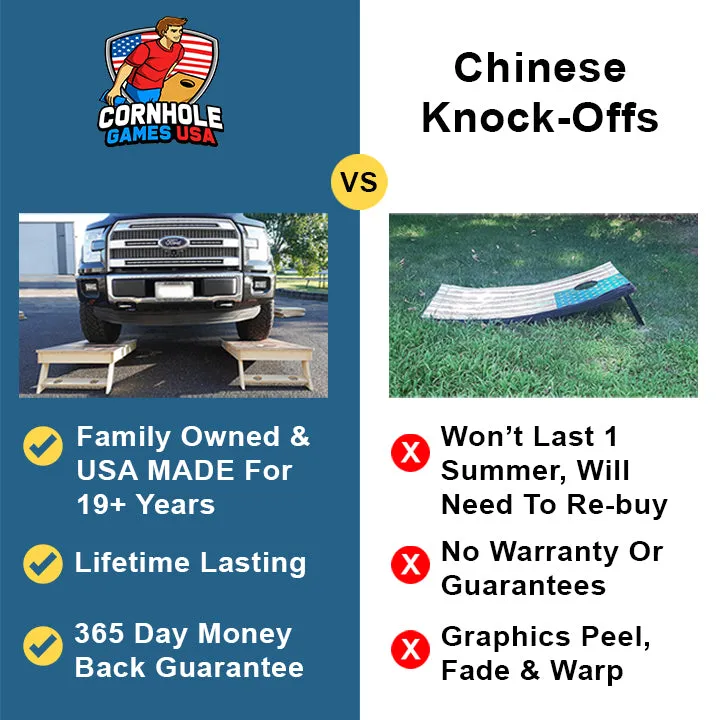Wyoming Flag Professional Cornhole Boards