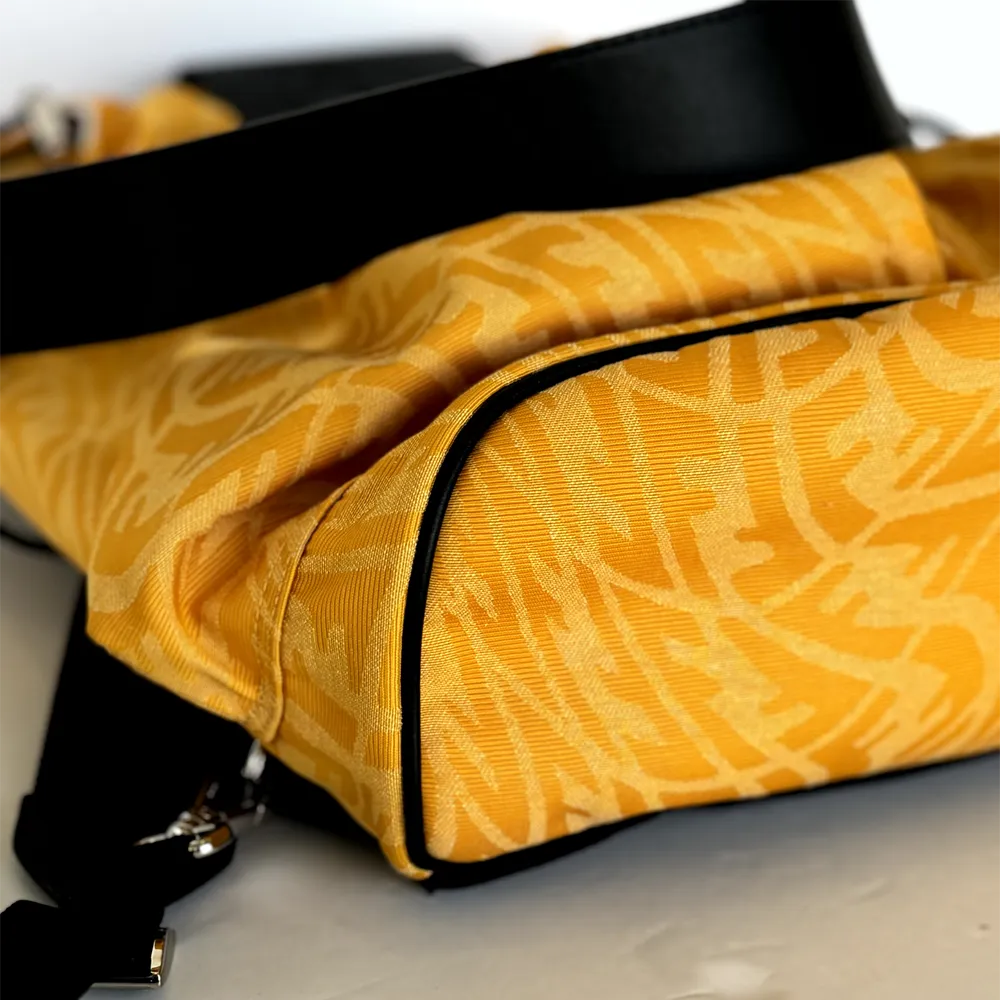 Yellow Zucca Shoulder Bag And Backpack