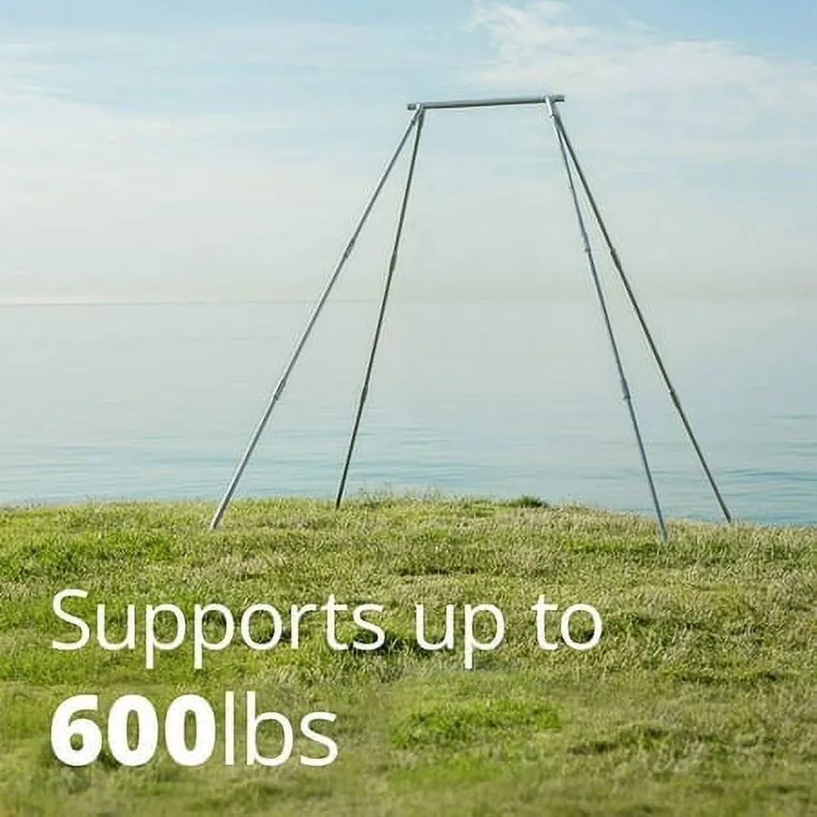 Yoga Frame Yoga Swing Bar Aerial Yoga Stand 551 lhs/250kg Triangle for Indoor Outdoor 97 in