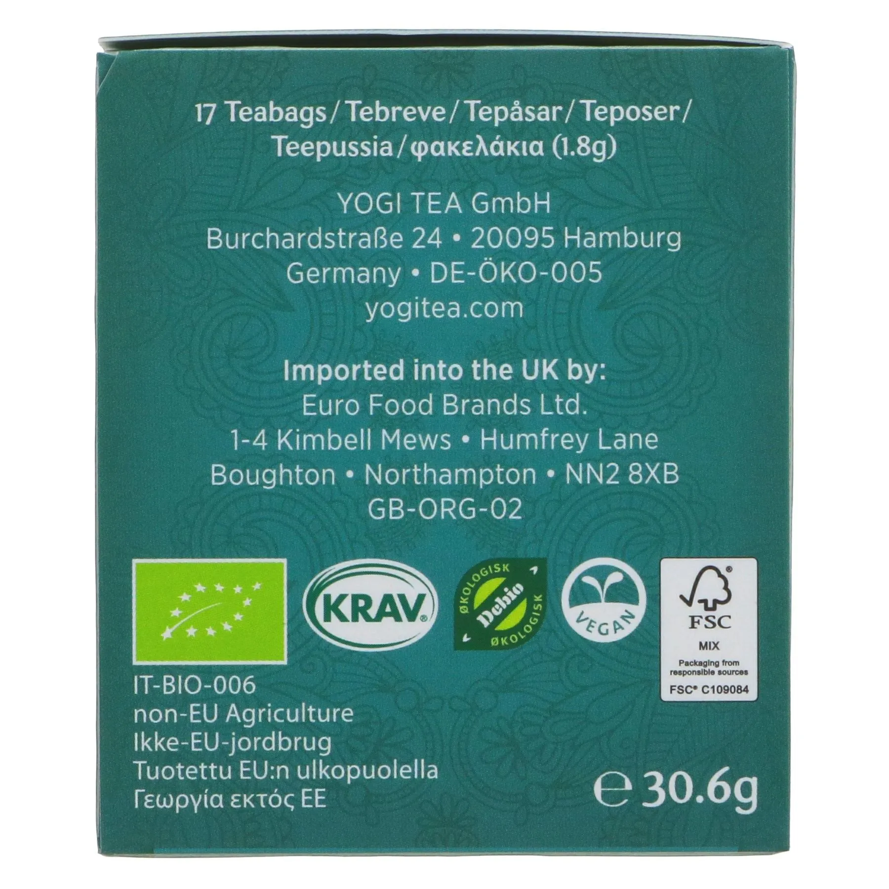 Yogi Tea | Relax - Linden, Chamomile, Rosehips | 17 bags